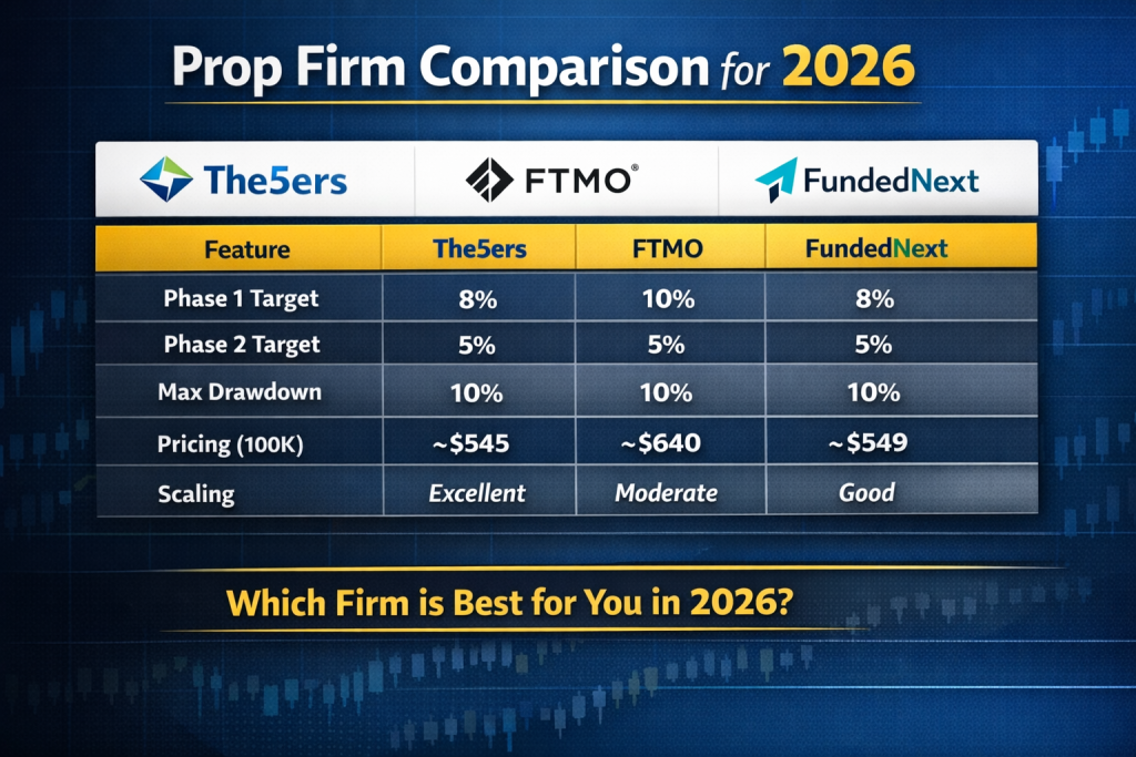 Prop Firm Comparisons 2026